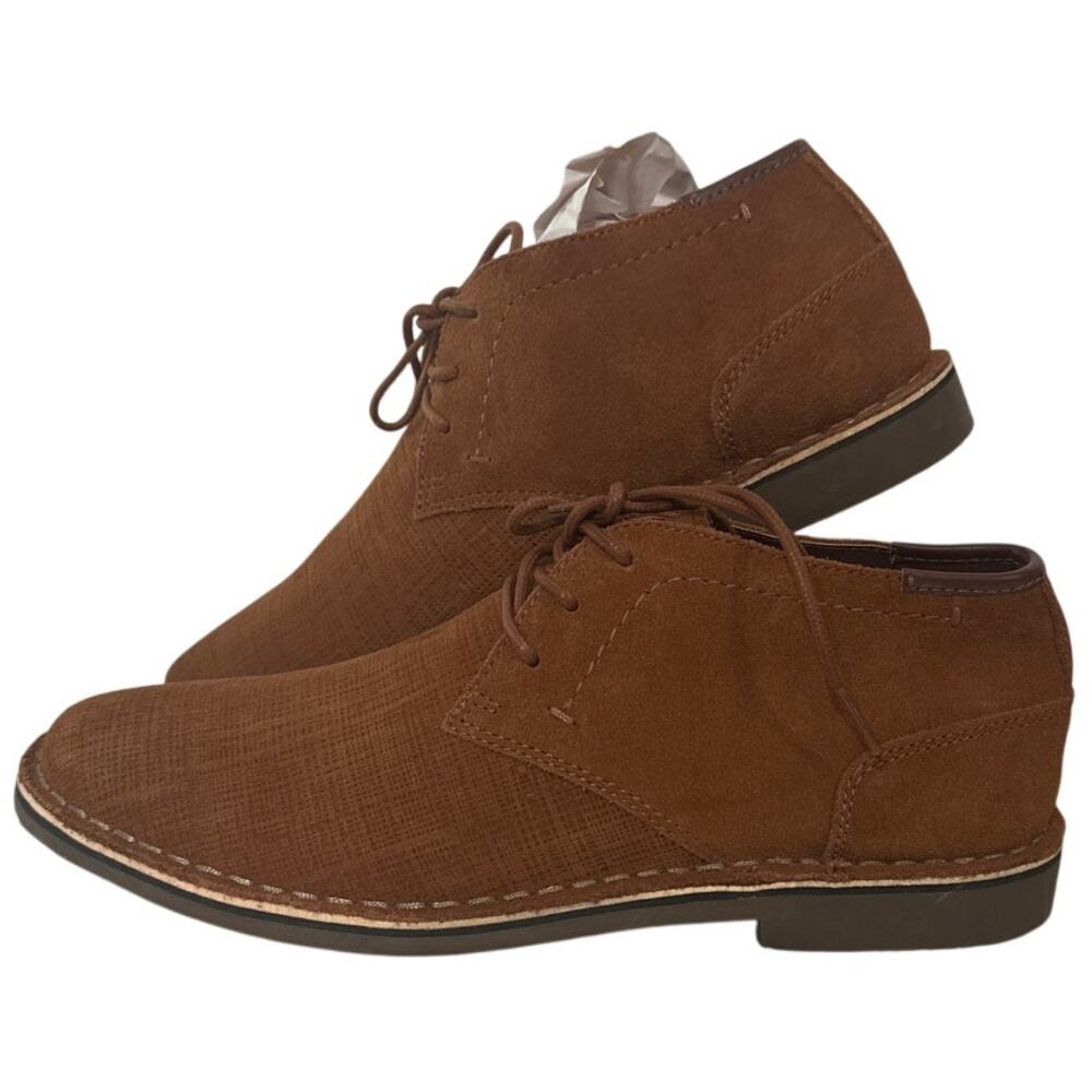 KENNETH COLE REACTION Men's Chestnut Brown Casual Suede Shoes Size 10.5 M